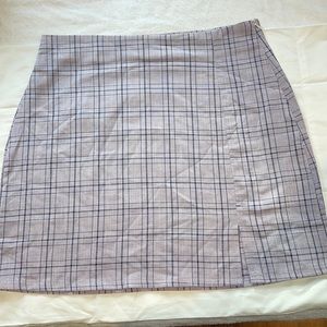 Lavender plaid skirt